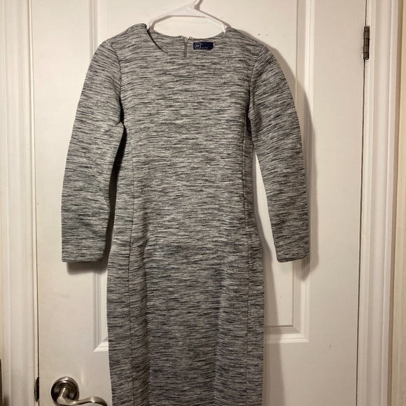 Gap Women's Small Gray Heathered Bodycon Dress - Picture 2 of 4